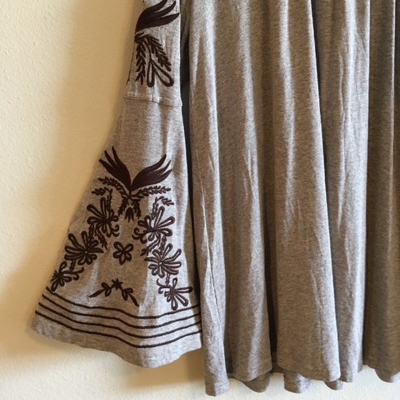 Oversized Embroidered Top Swing Long Sleeve Aztec - Picture 2 of 9